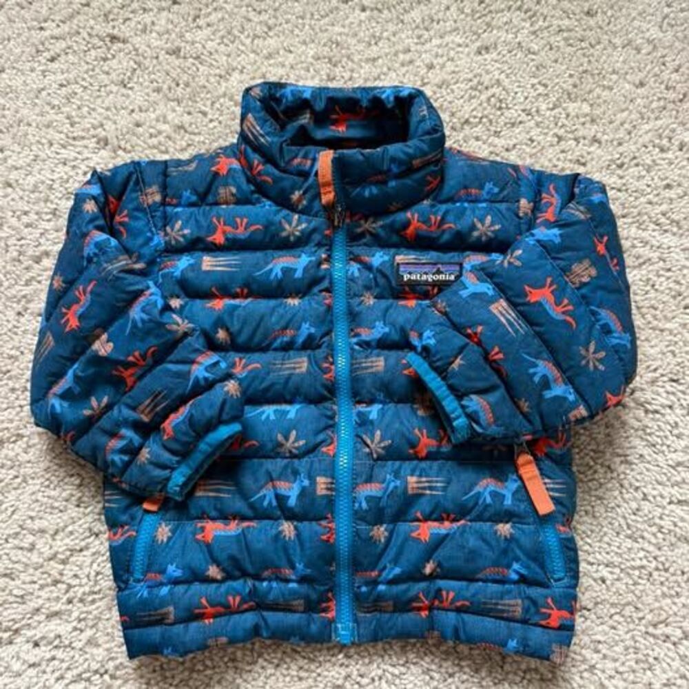 Patagonia Baby Down Jacket 6-12M Fox Print